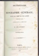 DICTIONNAIRE DE BIOGRAPHIE GENERALE - 1883 - Publié Sous La Direction De Léo JOUBERT - Librairie FIRMIN DIDOT Cie (3582) - Woordenboeken