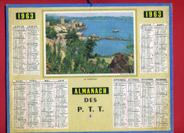 CALENDRIER 1963 LA NAPOULE  IMPRIMEUR OBERTHUR - Grand Format : 1961-70