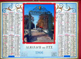 CALENDRIER 1966 LE HARAS DU PIN ORNE IMPRIMEUR OLLER - Grand Format : 1961-70