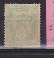 FRANCE  N° 111 5C VERT TYPE BLANC IA VERT BLEU RECTO VERSO NEUF AVEC CHARNIERE - Neufs