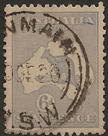 AUSTRALIA 1915 6d Dull Blue Roo SG 38b GU WG34 - Gebruikt