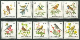 SAN MARINO - 1972 UCCELLI - NUOVO - Passeri