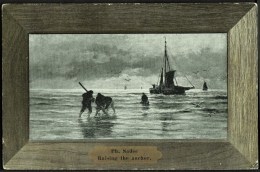 "Raising The Anchor",   Posted 1910  (fair "HADDENHAM / CAM" Thimble Cds). - Other & Unclassified
