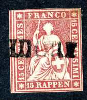 1747 Switzerland 1857 Michel #15 IIBy Used Scott #38 ~Offers Always Wlcome!~ - Gebraucht