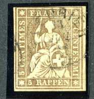 1754 Switzerland 1856/57 Michel #13 IIBysb  Used Scott #25 ~Offers Always Wlcome!~ - Gebraucht