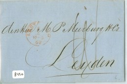 HANDGESCHREVEN BRIEF Uit 1862 Van AMSTERDAM Naar LEIJDEN  (8420) - Brieven En Documenten