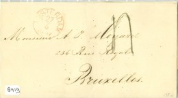 HANDGESCHREVEN BRIEF Uit 1857 Van AMSTERDAM Naar BRUXELLES  (8419) - Cartas & Documentos