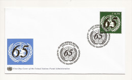 ONU - UNO - FDC 65 Ans - FDC