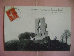 CP BOVES N°20 LES RUINES  - ECRITE EN 1907 - Boves