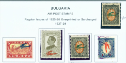 BULGARIA  -  1927  Air  Mix Of Mint And Used As Scan - Used Stamps