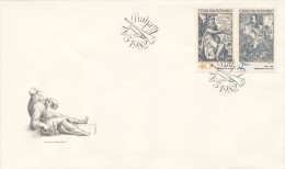 Czechoslovakia / First Day Cover (1982/09 B), Praha - Theme: Musical Motifs Of Old Engravings (C. De Passe, Rembrandt) - Rembrandt