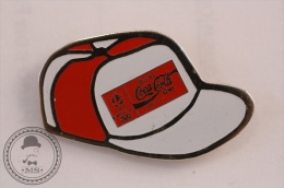 Coca Cola Advertising Red And White Olympic Hat - Pin Badge  - #PLS - Coca-Cola