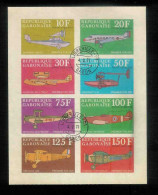 Bloc Avion BURUNDI Non Dentelé Premiers Vols - Used Stamps