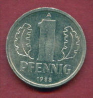 F2462 / - 1 Pfening 1983 (A) - DDR , Germany Deutschland Allemagne Germania - Coins Munzen Monnaies Monete - 1 Pfennig