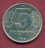 F2469 / - 5 Pfening 1975 (A) - DDR , Germany Deutschland Allemagne Germania - Coins Munzen Monnaies Monete - 5 Pfennig