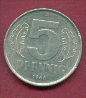 F2470 / - 5 Pfening 1968 (A) - DDR , Germany Deutschland Allemagne Germania - Coins Munzen Monnaies Monete - 5 Pfennig