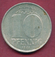 F2477 / - 10 Pfening 1967 (A) - DDR , Germany Deutschland Allemagne Germania - Coins Munzen Monnaies Monete - 10 Pfennig