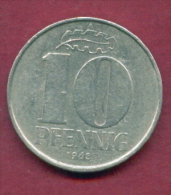 F2478 / - 10 Pfening 1968 (A) - DDR , Germany Deutschland Allemagne Germania - Coins Munzen Monnaies Monete - 10 Pfennig