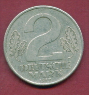 F2492 / - 2 Mark 1957 (A) - DDR , Germany Deutschland Allemagne Germania - Coins Munzen Monnaies Monete - 2 Mark