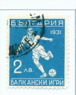 BULGARIA  -  1933  Balkan Games  2l  Used As Scan - Used Stamps
