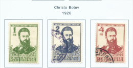 BULGARIA  -  1926  Botev  Used As Scan - Used Stamps