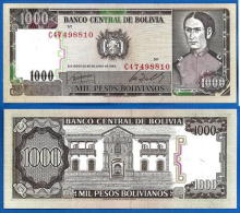 1982 Bolivia 1000 Pesos Banknote UNC 1 Piece - Bolivië