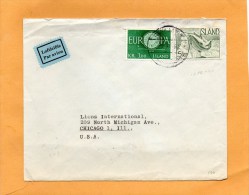 Iceland Old Cover Mailed To USA - Covers & Documents