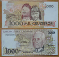 Brazil Brasil 1000 Cruzeiros Banknote UNC 1 Piece - Brésil