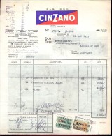 Factuur Facture Brief Lettre  - CINZANO Bruxelles 1955 - 1950 - ...