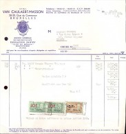 Factuur Facture Brief Lettre  - Vins Van Caulaert - Masson Bruxelles 1960 - 1950 - ...