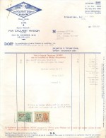 Factuur Facture Brief Lettre  - Vins Wijn Van Caulaert Masson - Domaines Dopff - Bruxelles 1955 - 1950 - ...