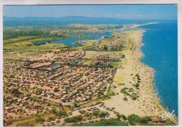 CPM DPT 66 ST CYPRIEN PLAGE, VUE AERIENNE DU CAMPING ET DE LA PLAGE - Saint Cyprien