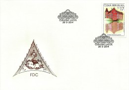 Czech Republic - 2014 - Beauties Of Our Country - Červená Lhota Chateau - FDC (first Day Cover) - FDC