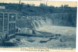 86 - L´ Isle Jourdain : Usine De La Société Des Forces Motrices - Crue Du 28 Avril 1922 - L'Isle Jourdain