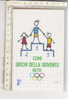 PO4584C# SPORT CONI - GIOCHI DELLA GIOVENTU' 1970 - OLIMPIADI   No VG - Giochi Olimpici
