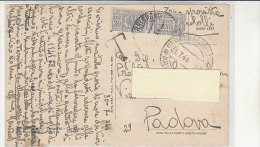 PO4669C# FISCALI PACCHI POSTALI RSI REPUBBLICA SOCIALE Su Cartolina UDINE - CERVIGNANO DEL FRIULI - CAFFE'  VG 1944 - Fiscales