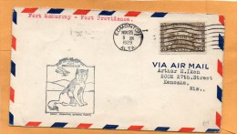Fort McMurray Fort Providence Canada 1929 Air Mail Cover Mailed - Eerste Vluchten
