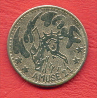 F2398 / -  Electronic Games AMUSE 21 CASINO - 24 Mm - Jeton Token  Gettone  - Bulgaria Bulgarie Bulgarien Bulgarije - Casino