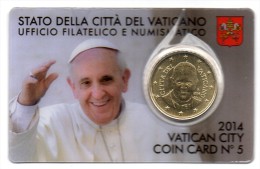 2014 VATICANO VATIKAN COIN CARD CENT. 50 N° 5 - Vatican