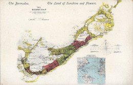 Amérique - Antilles - West Indies - The Bermudas - Carte Géographique - Bermudes