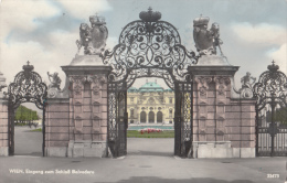 B80325 Eingang Zum Schloss Belvedere  Wien Austria   Front/back Image - Belvedère