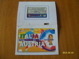 SCHEDE TELEFONICHE  PRIVATE (BASSA TIRATURA) (ITALIA AUSTRIA IN FOLDER) - Privées - Hommages