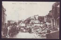HERVE - L'Hôtel De Ville - Rue Potiérue - Ruines - Animée - Feldpostkart 1915  // - Herve