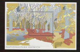 2000 Deutschland  Germany   Mi.Bl. 52  **MNH  Deutsche National- Und Naturparks - Nationalpark Hainich - 1991-2000