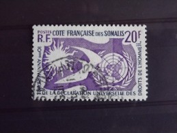 Cotes Des Somalis N°291 Oblitéré Déclaration Des Droits De L´homme - Used Stamps