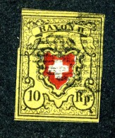 1835 Switzerland  Michel #8 II  Used  Scott #8  ~Offers Always Welcome!~ - 1843-1852 Correos Federales Y Cantonales