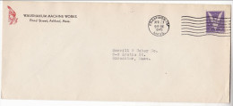 1945  ADVERT COVER Illus NATIVE AMERICAN INDIAN  WAUSHAKUM Framingham Mass USA Stamps United States - Indiens D'Amérique