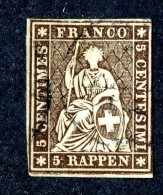 1841 Switzerland  Michel #13 IIBym  Used  Scott 36  ~Offers Always Welcome!~ - Used Stamps