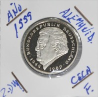 Alemania 2 Mark (Franz Josef Strauss) Año 1999- ( CECA - F -)  MONEDA CIRCULADA - ( MBC ) - 2 Marchi