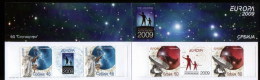 Serbia 2009 EUROPA, Astronomy, Booklet B With 2 Sets And Labels In The Row, MNH - 2009